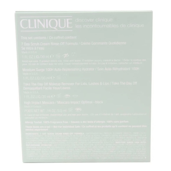 NEW Clinique Skincare Set. Discover Clinique. 4 piece set. Giftable - Picture 3 of 4